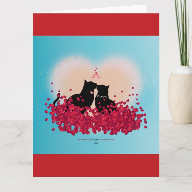 Tarjeta Purr Love - Kiss Gift Bag (Anverso)