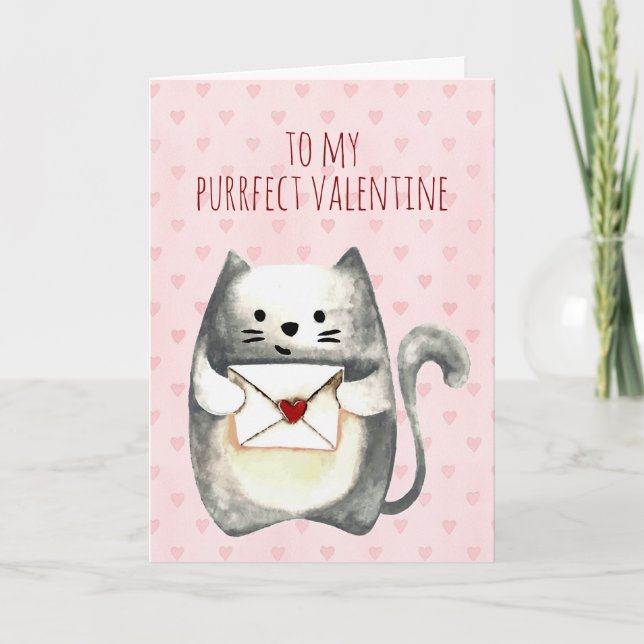 Tarjeta Purrfect Valentine (Anverso)