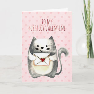 Tarjeta Purrfect Valentine