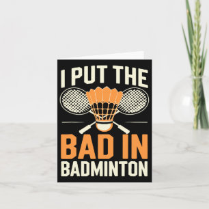 Tarjeta Puse Lo Malo En Badminton