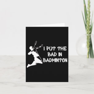 Tarjeta Puse Lo Malo En Badminton 1