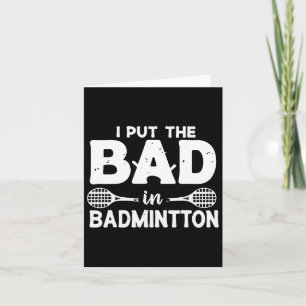 Tarjeta Puse Lo Malo En Badminton - El Jugador De Badminto