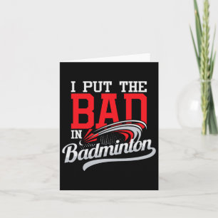 Tarjeta Puse Lo Malo En Badminton - Pájaro Del Lanzador A