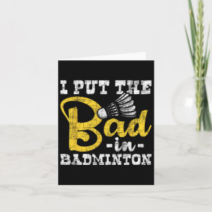 Tarjeta Puse Lo Malo En Badminton - Transbordador Deportes