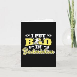 Tarjeta Puse Mal En Badminton
