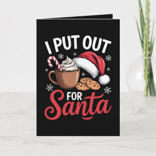 Tarjeta Puse Para Santa Galletas De Cocoa De Navidad Caram