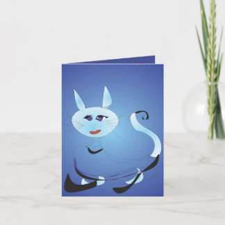 Tarjeta Pussycat Te Amo Personalizado Notecard