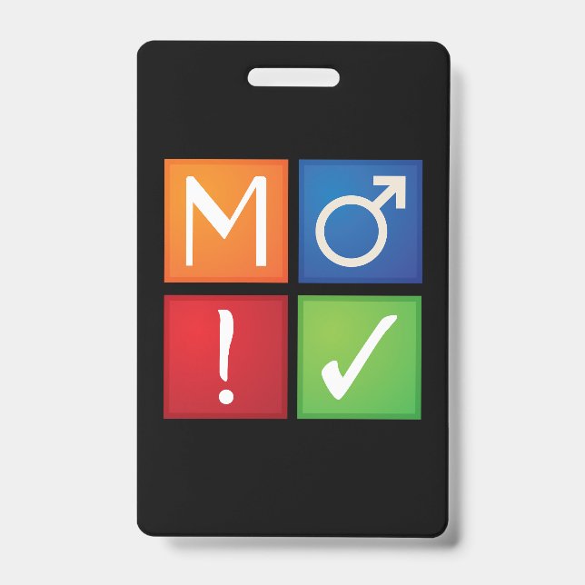 tarjeta pvc de identificación de icono de insignia (Anverso)