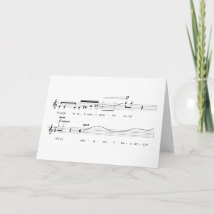 Tarjeta Pyat' Pesen Blank Notecard