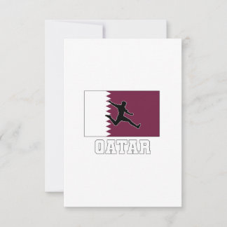 Tarjeta Qatar Football Soccer National Team