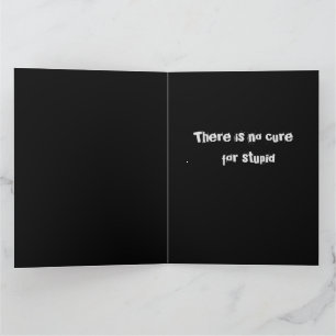 Tarjeta QEPD Máscaras Estúpidas de Sense Común y Vacuna