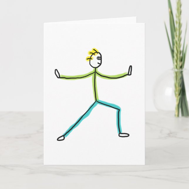 Tarjeta Qigong Stickman (Anverso)