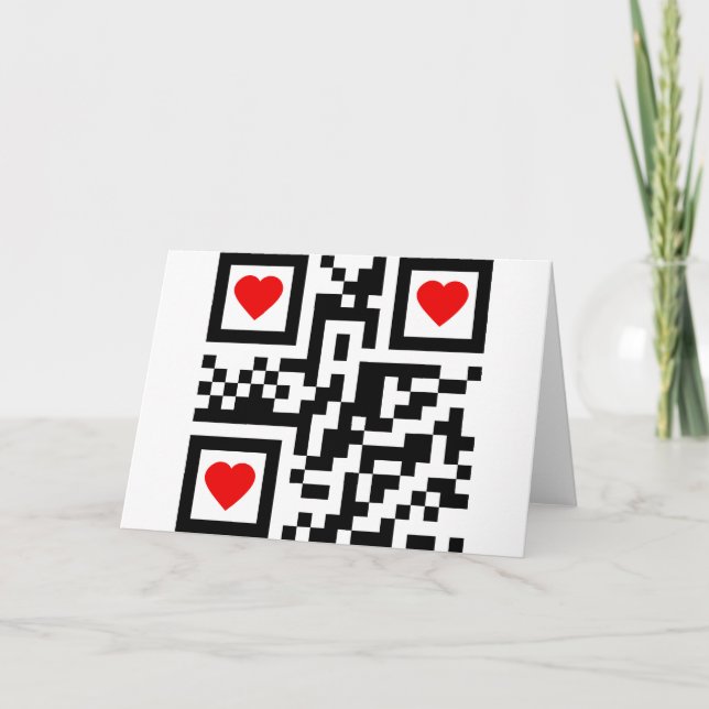 Tarjeta QR-Code-I-Love-You (Anverso)
