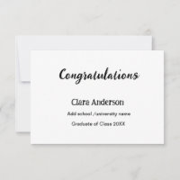 QR graduación de eleg clásico con foto en blanco