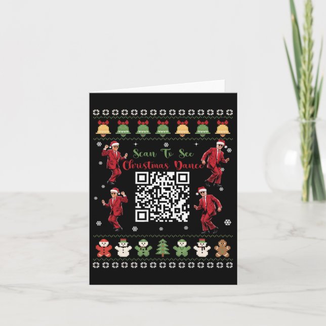 Tarjeta Qr Trump Código de Danza Presidente Navidades de C (Anverso)