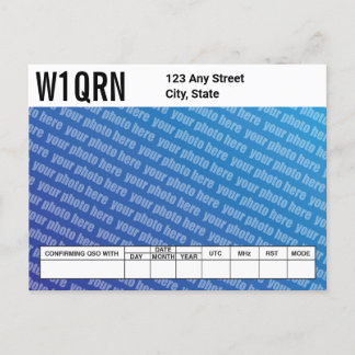 Tarjeta QSL Añadir su propia foto