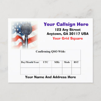 Tarjeta QSL de radio amateur