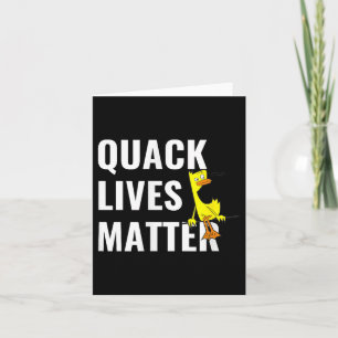 Tarjeta Quack Lives Salva al Pato Adorable Consejos Para u
