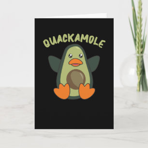 Tarjeta Quackamole Dulce aguacate Pun Aguacates