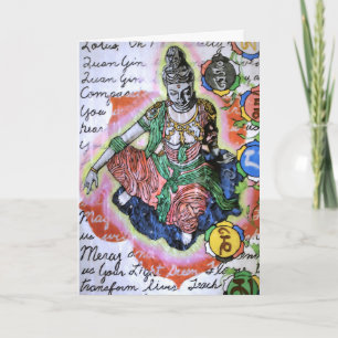 Tarjeta Quan Yin Dios/Diosa de la Compasión