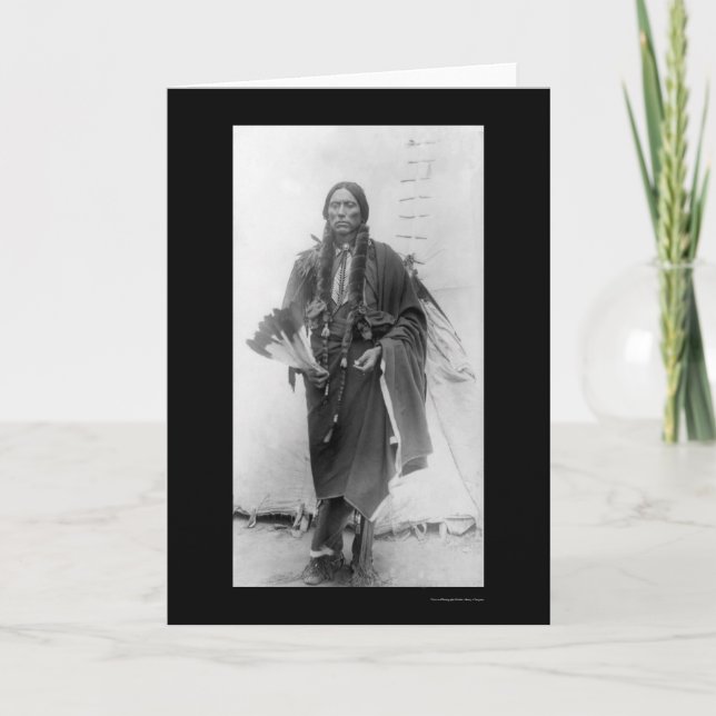 Tarjeta Quanah Parker, jefe indio 1909 del Comanche (Anverso)