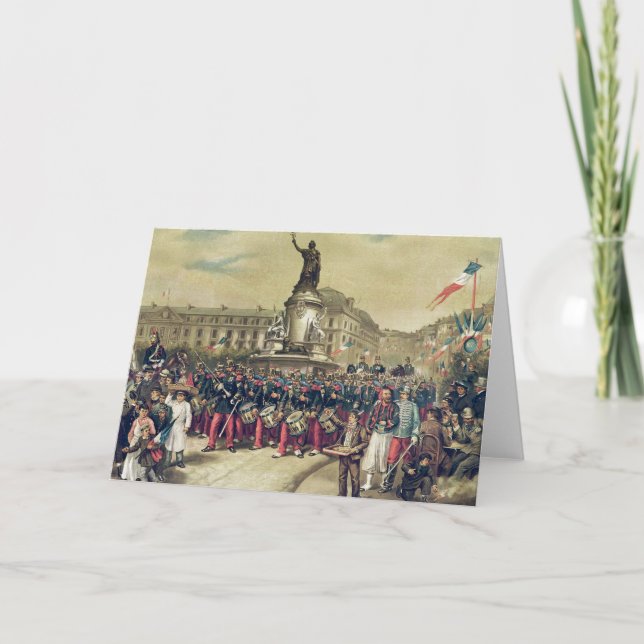 Tarjeta Quatorze Juillet, 1881 (Anverso)