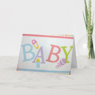 TARJETA QUÉ ALEGRÍA Y TAN FELIZ PARA TI-UN RECIÉN NACIDO