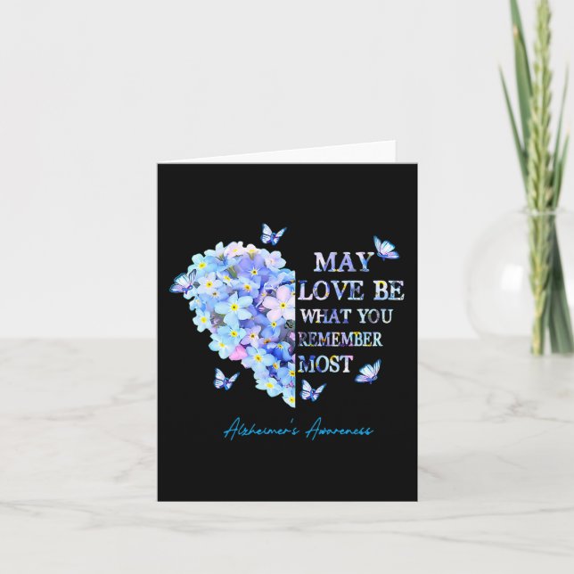 Tarjeta Que Amar Sea Lo Que Recuerdas Más Corazón De Alzhe (Anverso)