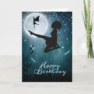 Tarjeta Que bailes con Fairies, cumpleaños de baile irland