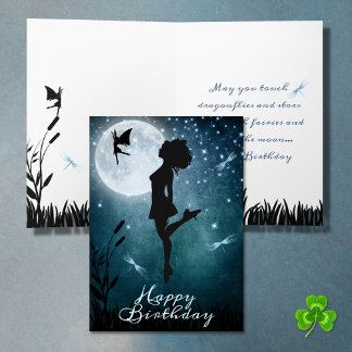 Tarjeta Que bailes con Fairies, cumpleaños de baile irland