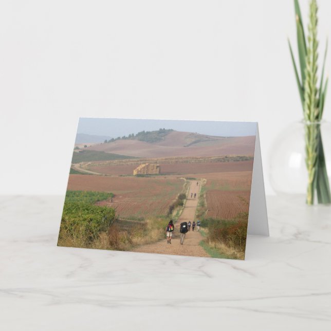 Tarjeta que camina de los peregrinos (Anverso)