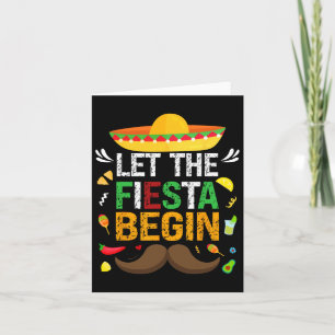 Tarjeta Que Comience La Fiesta Fiesta Mexicana Divertida C