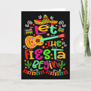 Tarjeta Que Comience La Fiesta Fiesta México Mexicano Cinc