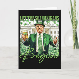 Tarjeta Que Comiencen Las Travesuras Día De San Patricio T