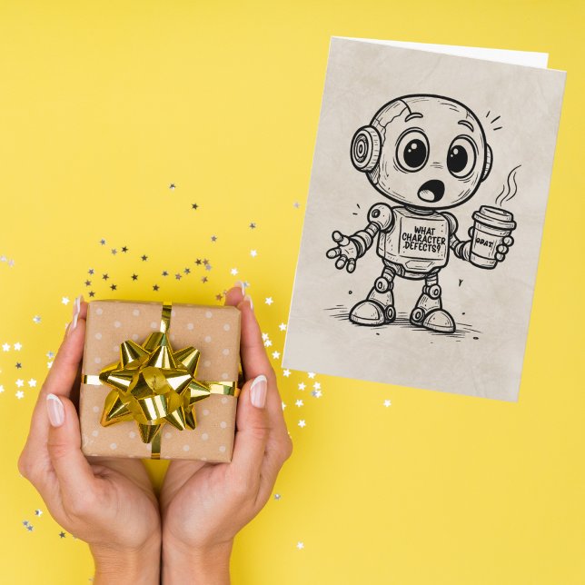 Tarjeta ¿Qué defectos de carácter? – Regalo divertido de s (Subido por el creador)