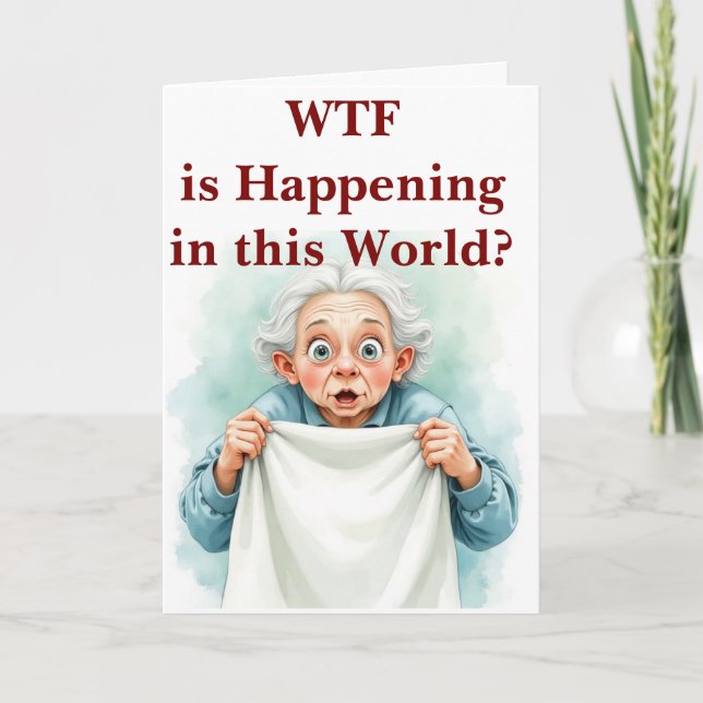 Tarjeta ¿Qué demonios está pasando en este mundo (Anverso)