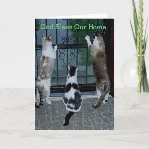 Tarjeta Que Dios bendiga nuestra casa