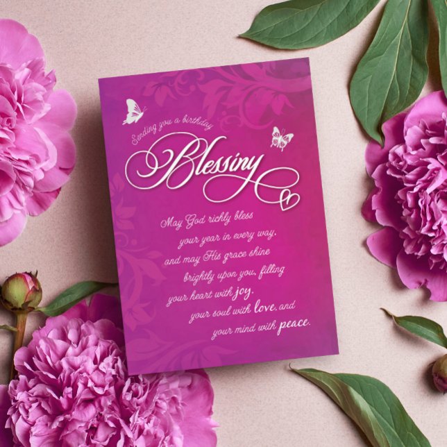 Tarjeta Que Dios bendiga ricamente tu año en todos los sen (Subido por el creador)