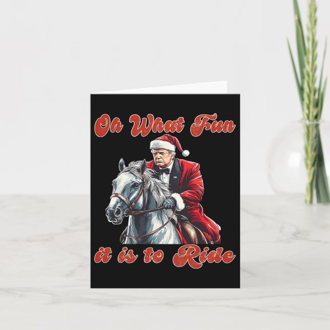 Tarjeta Qué Diversión Es Pasar Por Navidades Humorísticos  (Anverso)