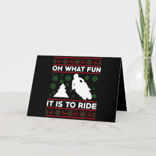 Tarjeta Qué divertido es andar en motocicleta Dirt Bike