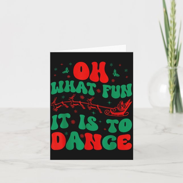 Tarjeta Qué divertido es bailar bailarín de ballet groovy  (Anverso)