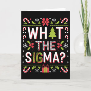 Tarjeta Qué divertido Santa Claus Gen Alpha Navidad Sigma 