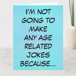 Tarjeta Qué edad tienes, divertido cumpleaños