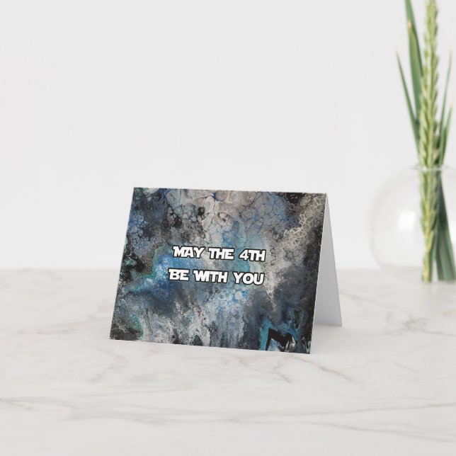 Tarjeta Que el 4 esté contigo (Anverso)