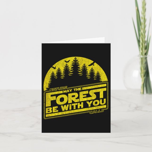 Tarjeta Que El Bosque Esté Con Ustedes, Ca De Verano De La (Anverso)