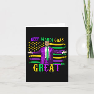 Tarjeta Que el Mardi Gras sea genial, qué gracioso es que 