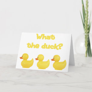 Tarjeta ¿Qué el pato?