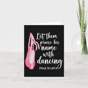 Tarjeta Que Elogien Su Nombre Con Baile De Ballet Bailando