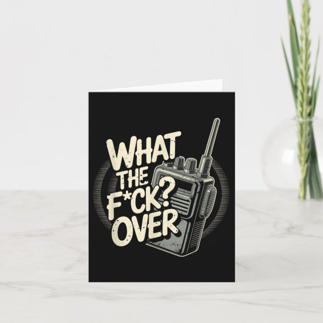 Tarjeta ¿Qué Es El F C K Sobre Walkie Talkie Radio? (Anverso)