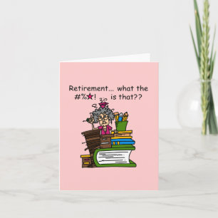 Tarjeta ¿Qué es el humor de la jubilación?